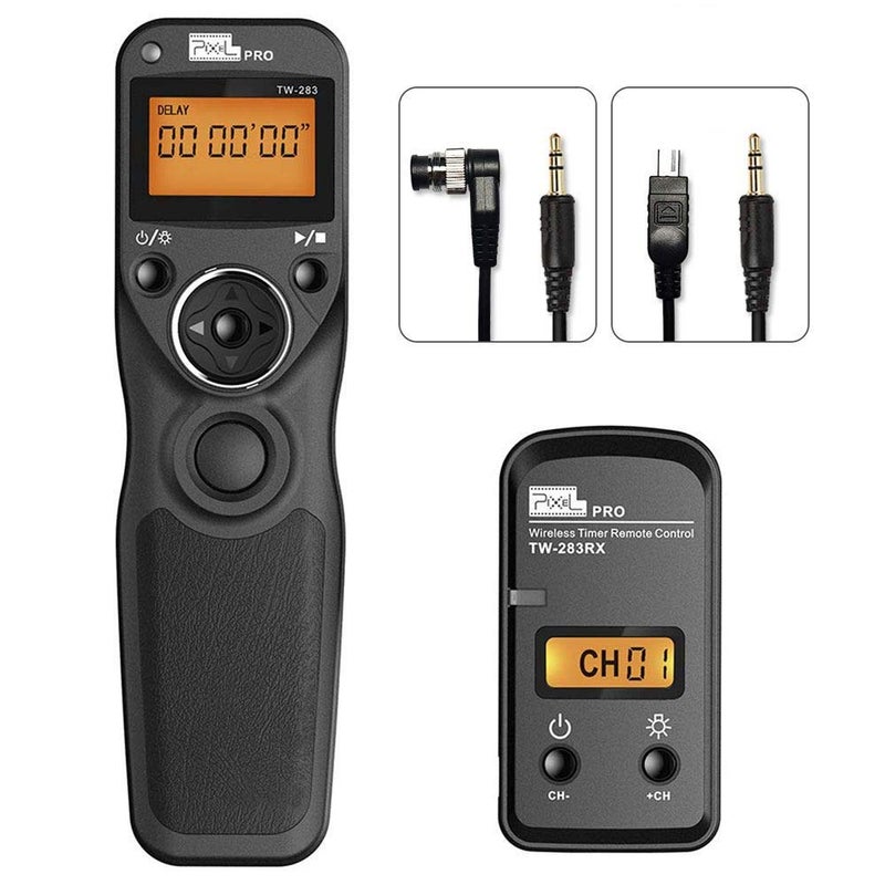 Pixel Wireless Shutter Release Compatible for Nikon, PIXEL 2.4G Remote Shutter Release Cable Wireless Timer Remote Control DC0/DC2 Compatible for Nikon D850 D750 D610 D5300 D3300 D7500 D1 D2 D3 - Image 1
